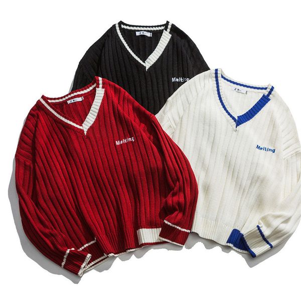

men's sweaters harajuku, 2021, harajuku, White;black