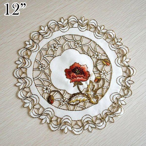 

table runner 4pcs polyester placemat place mat washable dining wedding pad pack