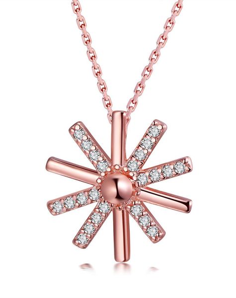 

agood fashion 925 sterling silver necklaces & pendants for women rose gold plated necklace wedding party jewelry accessories