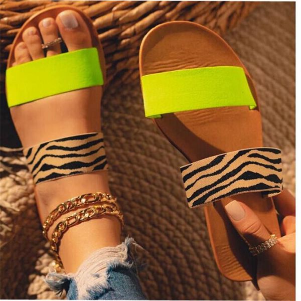 

womens summer flat open toe sandals wholesale outdoor beach flip flops fashion ladies designer slippers home shoes female slides, Black