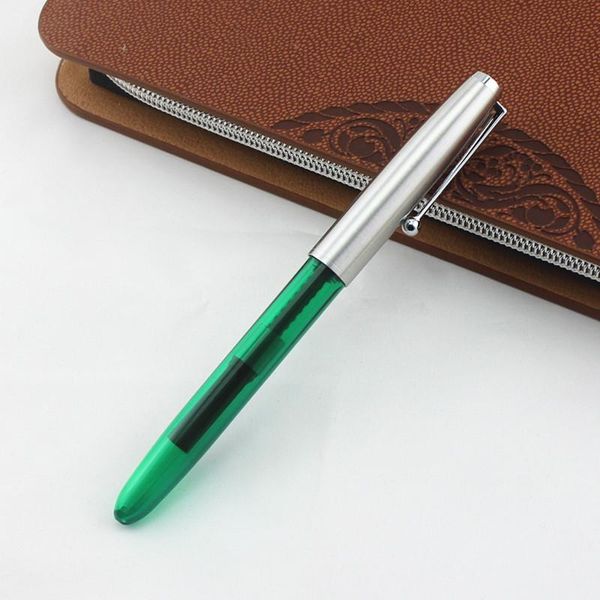 

jinhao extra fine nib 0.38mm fountain pen for finance luxury metal ink pens office supplies school gift pencil case