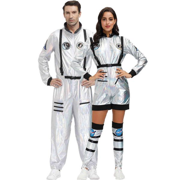 

m-xl xibeimeng wandering the earth same spacesuit men's halloween costume women astronaut stage costume, Black;red