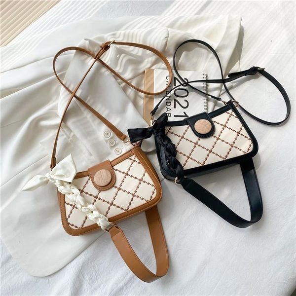 

shoulder bags pearl chain armpit bag female summer rhombogram cross-body small square versatile trend 2021