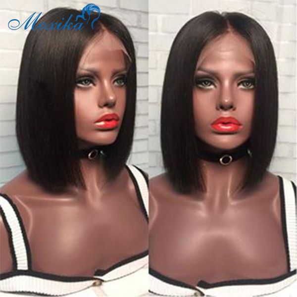 

lace wigs front wig bob straight 4x4 13x4 13x1 human hair closure frontal, Black;brown