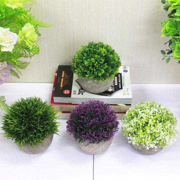 

decorative flowers & wreaths artificial flower plant grass paper pulp pot bonsai ornament garden desk decor fake for home