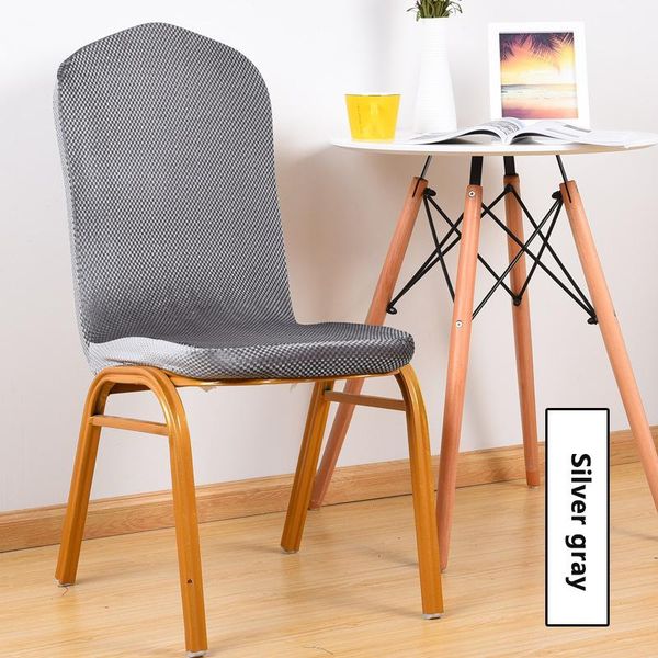 

chair covers 1/4/6 pcs el wedding plaid cover stretch banquet seat case decor dining room plain color restaurant