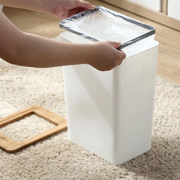 

waste bins 7.5/9l dustbin wooden family kitchen office plastic storage bin