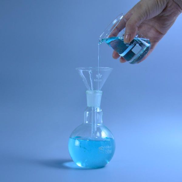 

lab supplies 30/40/50/60/75/90/120mm transparent glass triangle funnel glassware laboraotry chemistry educational stationery