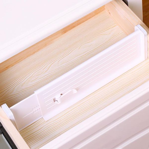 

hooks & rails plastic adjustable drawer dividers organiser retractable stretch storage partition board multi-purpose diy home office holders