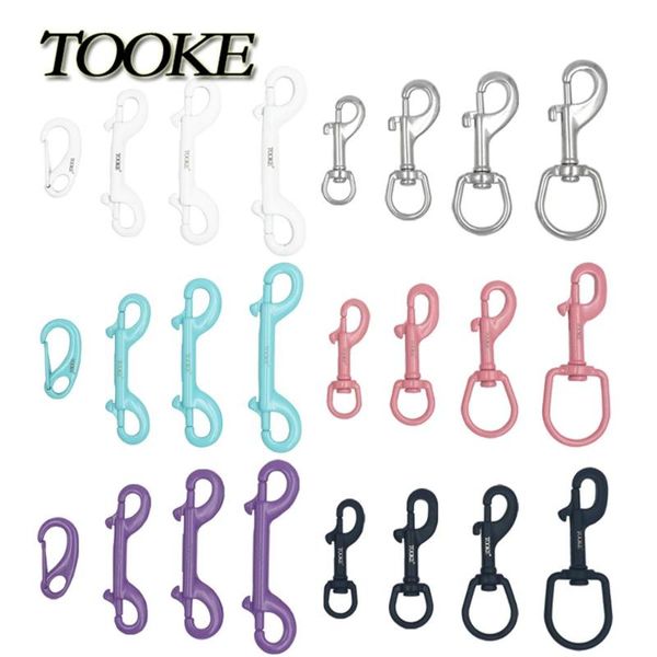 

pcs single ended dive snap bolt colorful scuba diving stainless steel quick carabiner swivel eye hook clip for bcd pool & accessories