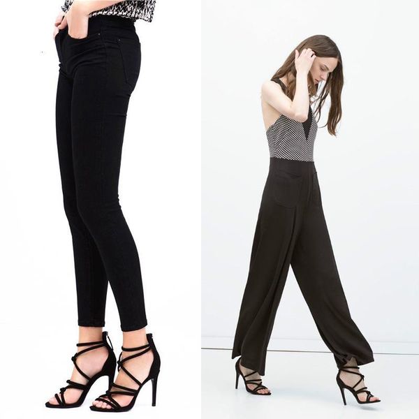 

sandals teahoo cross strap high heels women summer gladiator fretwork shoes chaussure femme talon b2jv, Black