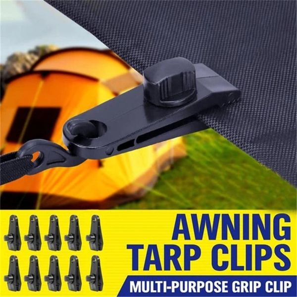 

clothing & wardrobe storage 12pcs tent canopy clip outdoor wind rope clamps tarp clips heavy duty lock awning clamp camping
