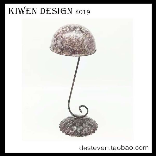 

hangers & racks european style wrought iron hat rack deskwig storage support cap holder clothing store retro creative display shelf