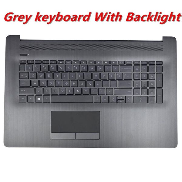 

original lappalmrest upper case with touchpad backlit keyboard for 17-by 17-ca l22750-001 us cases & backpack