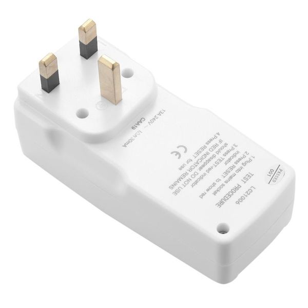

smart power plugs uk plug 13a gfci leakage protection rcd socket home circuit breaker cutout trip switch-