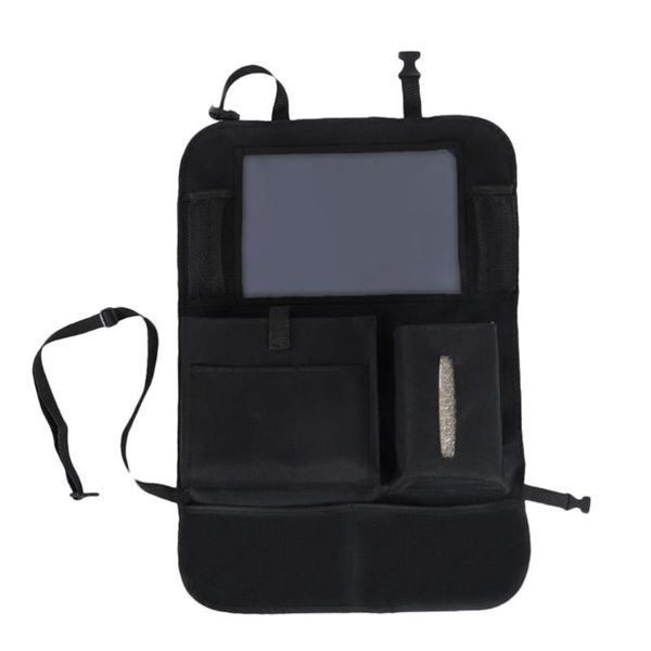 

car organizer 1pc multi-function storage bag back seat pouch oxford cloth backseat bag(black)