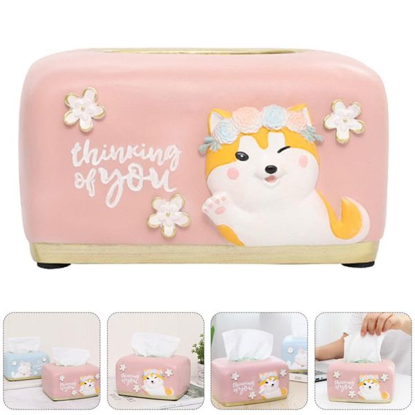 

gift wrap 1pc cartoon tissue box holder storage organizer (assorted color)