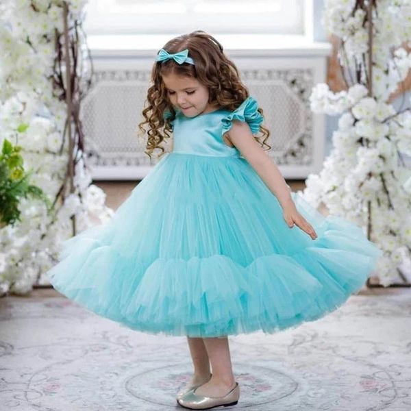 

girl's dresses real baby tulle ruched princess flower girl birthday pageant communion robe de demoiselle wedding party, Red;yellow