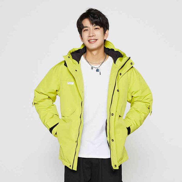 

2021 winter new versatile handsome comfortable down men's coat, Black