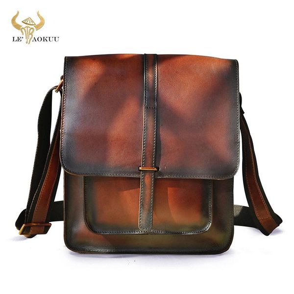 

genuine leather fashion wine mochila shoulder tablet pad book bag male designer messenger crossbody satchel for men 5867 waist bags
