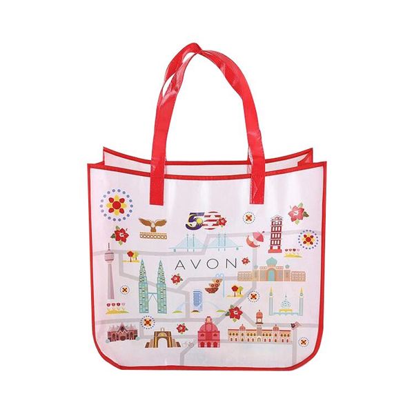 

shopping bags custom promotional pp woven bag with lamination for events