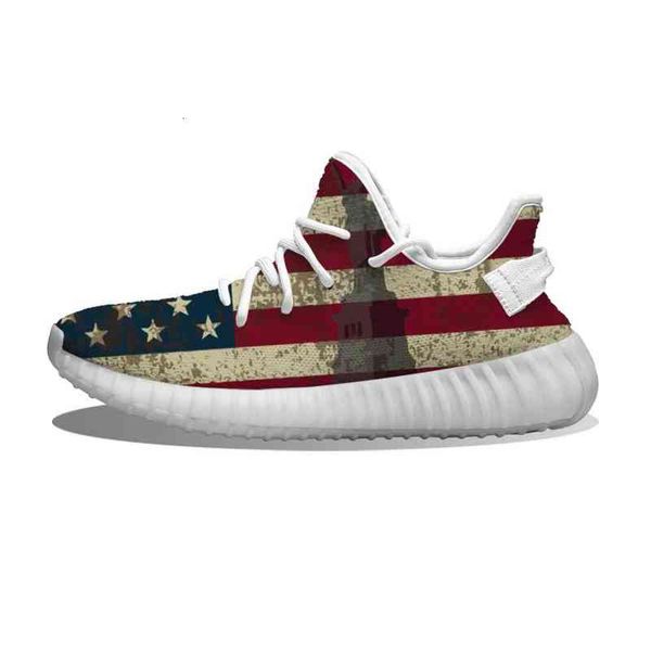 

diy custom american flag plane running shoes mesh printed mens womens trainers outdoor sports sneakers, Black;white