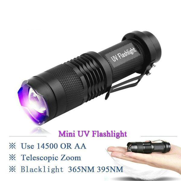 

flashlights torches 2021 365nm 395nm mini uv led torch lamp blacklight light cree torcia charge linterna