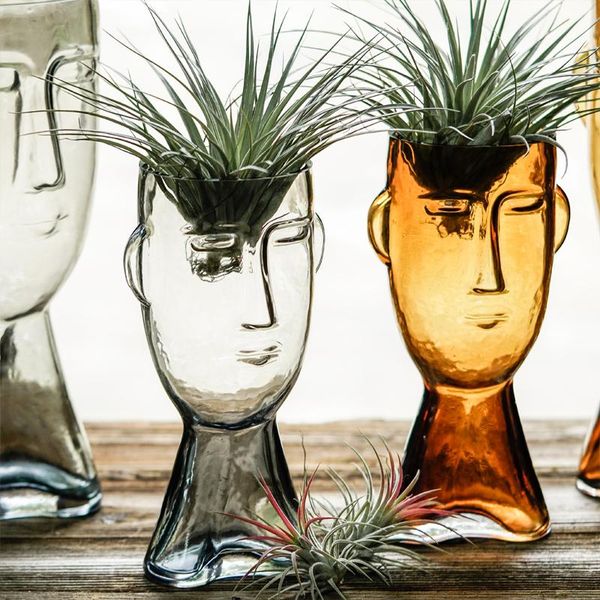 

vases amber face glass vase creative living room tea table ornaments home