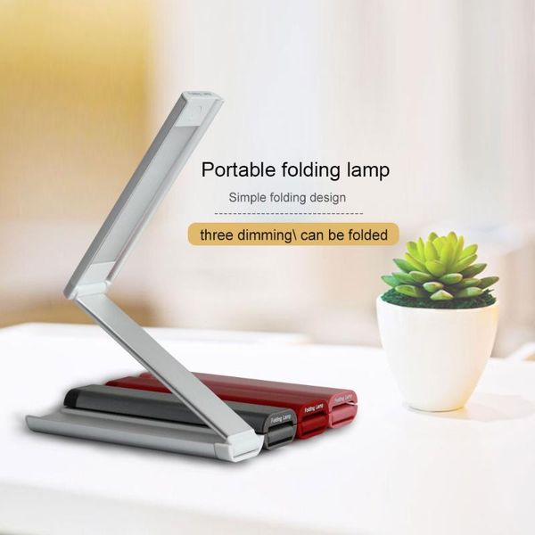 

highlight leds usb rechargeable folding desk table lamp eye protection convenient travel outdoor activities longevity portable lanterns