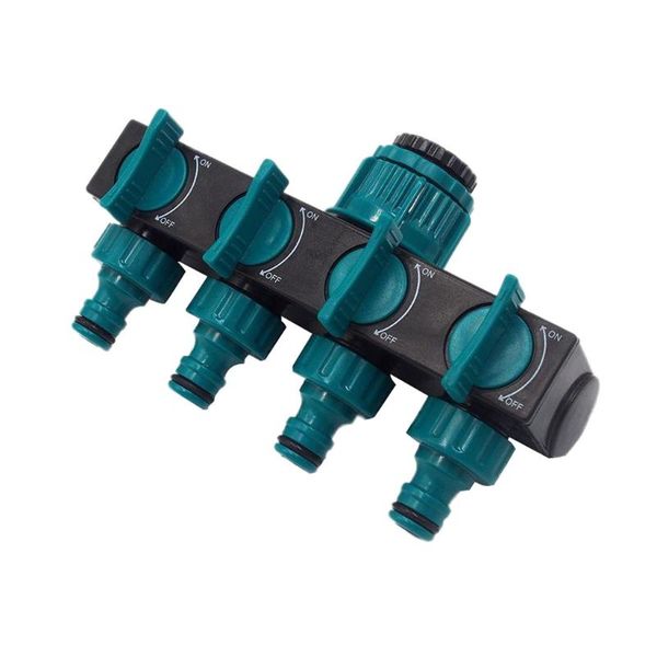 

1/2"-3/4"-1" hose splitters irrigation adapter 4-way water connectors european standard female thread tap 2021 watering equip