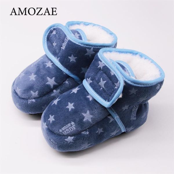 

first walkers born baby shoes 0-1 year old boys thicken 6-12 months girls cotton warm boots toddler