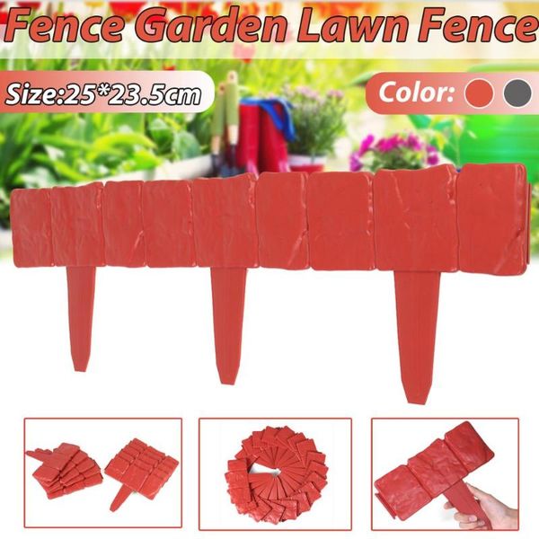 

fencing, trellis & gates imitation stone fence garden plastic pp foldable splicing lawn