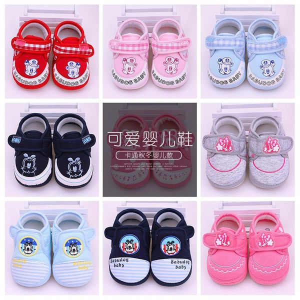 

first walkers spring and autumn cartoon baby shoes 0-1 years old soft bottom anti-skid toddler function