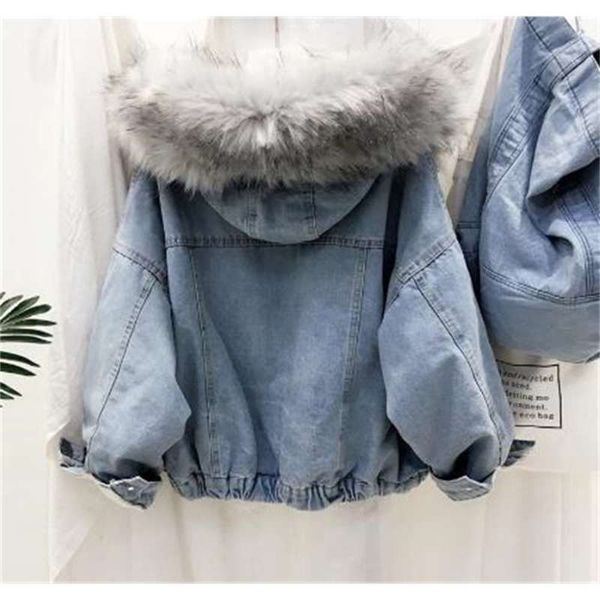 

new women fashion warm winter motorcycle female short lapels fur thick korean version plus velvet 2019 bomber jacket, Black