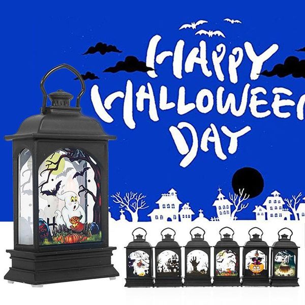 

strings 2021 halloween creative retro chandelier pumpkin castle lamp hanging decoration led lantern party children's witch props