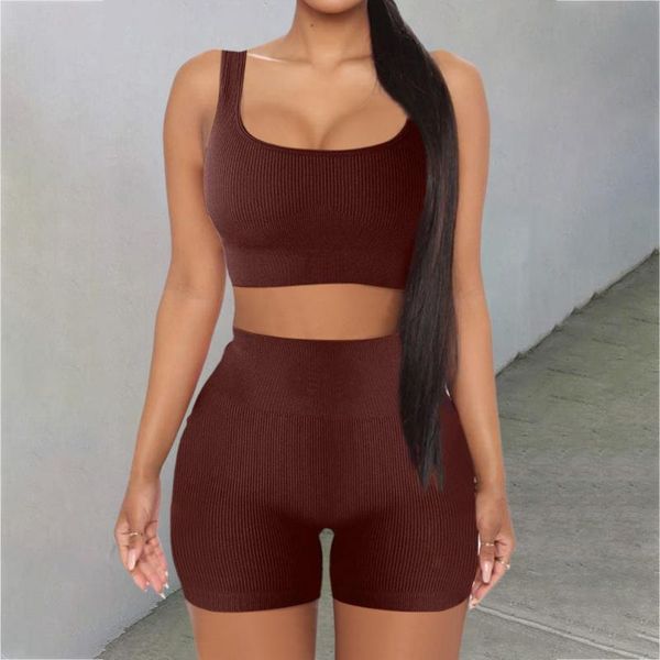 

yoga outfit seamless sport set women two piece crop bra and shorts workout fitness wear run gym suit female sets clothes
