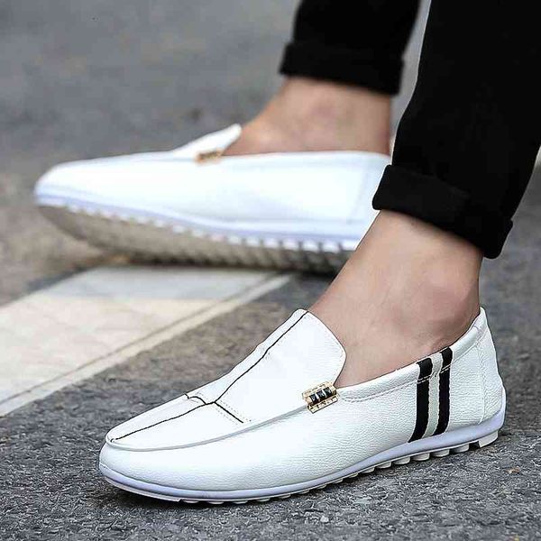

dress shoes men casual loafers leather quality male classic peas 's low flats moccasins yduf, Black