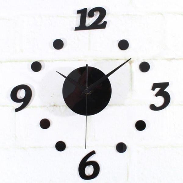 

wall clocks 16 inch creative acrylic quartz decorative clock modern design diy simple digital home decoration living room
