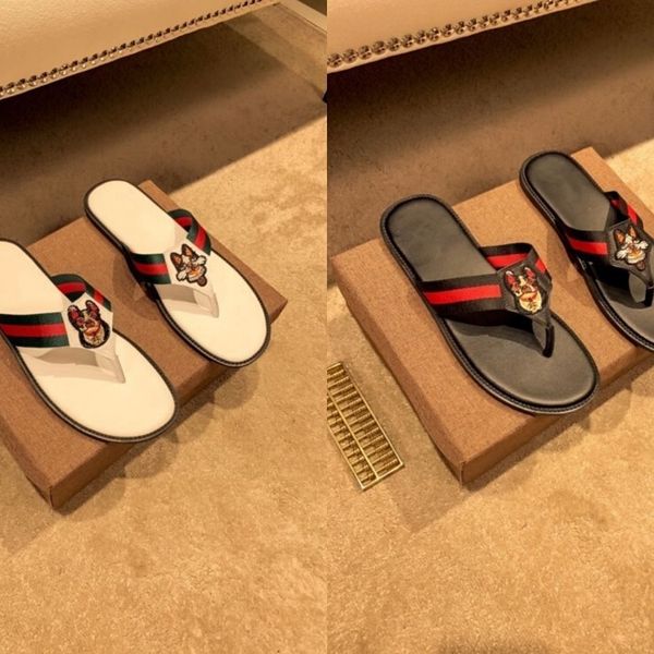 

2021 summer men antiskid slippers xiaohutou europe station new fashion flip flop clip foot zlh, Black