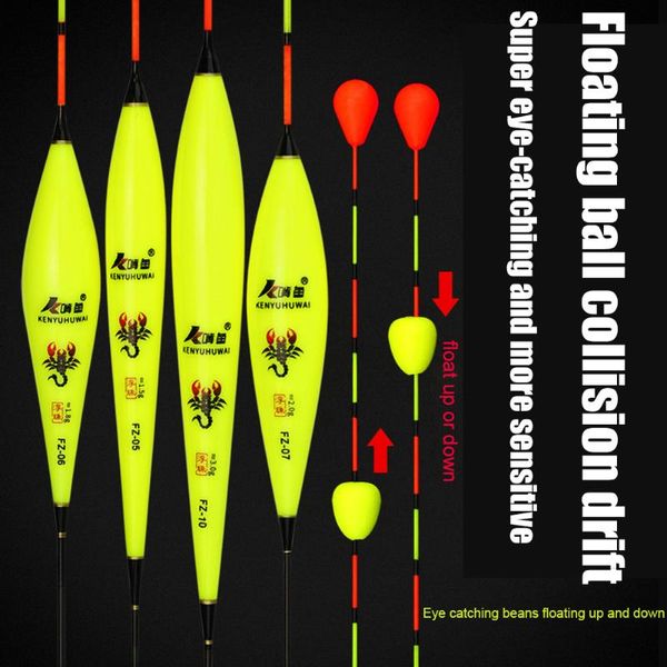 

fishing accessories floating nano gnawing rolling ball tail buoy eye-catching windproof thick sensitive