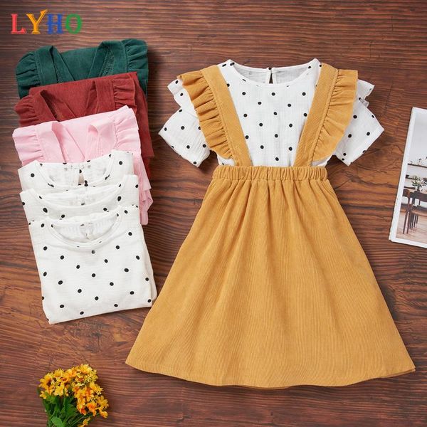 

toddler girls clothes and shirts set for little girl summer baby clothing blouse princess dress kids outfits sets, White