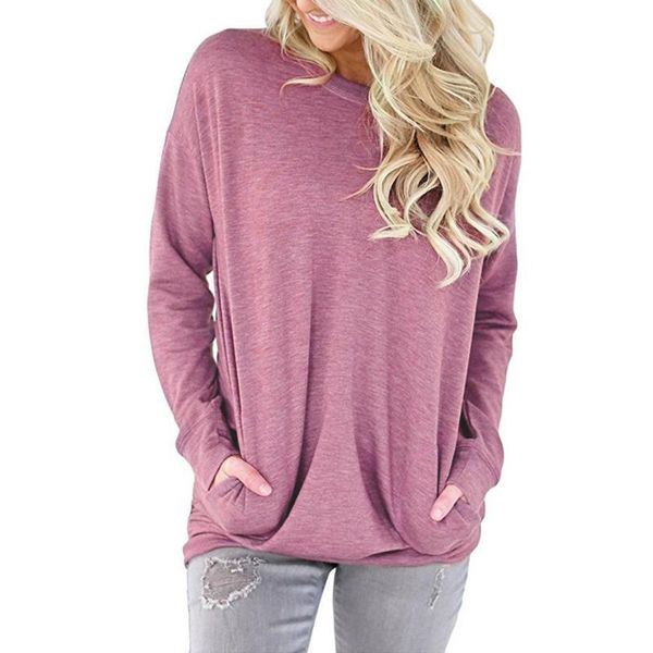 

summer o-neck vintage solid t-shirt women casual loose ladies long sleeve basic tees camiseta de mujer female clothing d30 women's, White