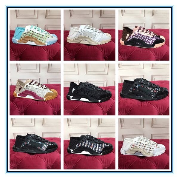 

2021ss personality and fashion trend womens luxury designer sneakers lace-up shoes with real leather casual designer shoes, Black