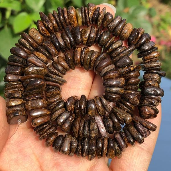 

other 8-12mm natural bronzite stone orm dondelle chips beads for jewelry making beadwork diy bracelet necklace