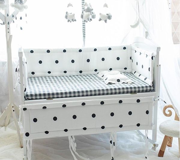 

bedding sets 6pcs baby crib set cotton cartoon bed linen cot bumpers cushion born infant sheet pillowcase room decor