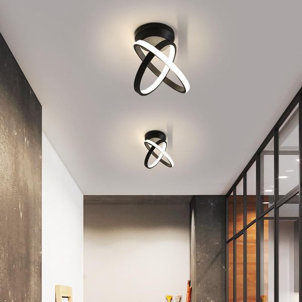 

ceiling lights 180x160mm 12w modern led for corridro foyer bedroom lobby white or black painted home deco lamp fixtures