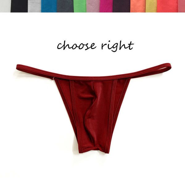 

mens bikini briefs underwear cool silk material p0812, Black;white