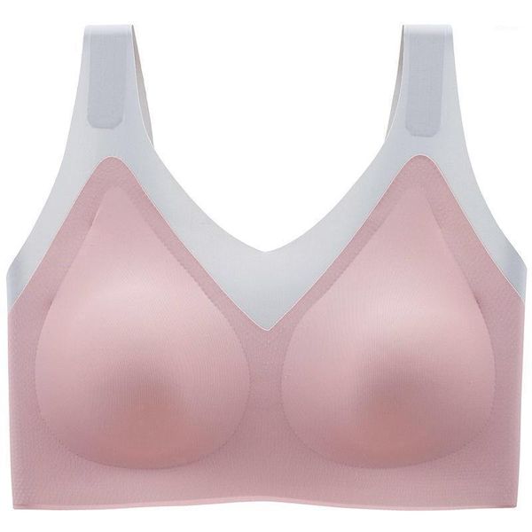 

bustiers & corsets 2021 spring and summer beautiful back underwear one-piece seamless gathered anti-glare bra, Black;white