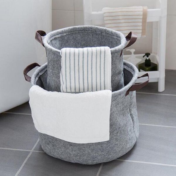 

laundry basket bag wash bags felt cloth dirty clothes storage baskets for bathroom