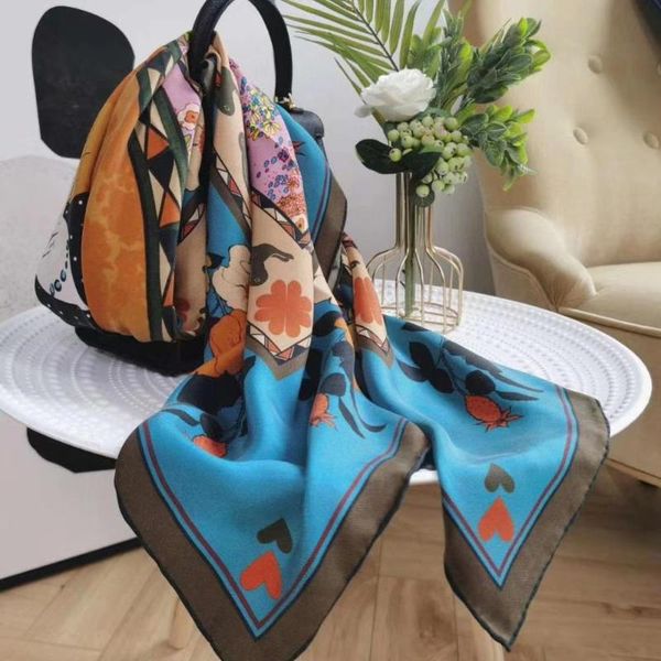 

scarves luxury pure silk scarf shawl ladies blue coffee large square wraps 14m/ thicken women fall winter hijabs, Blue;gray